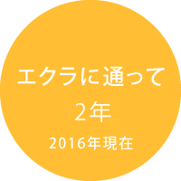 エクラに通って2年 2016年現在